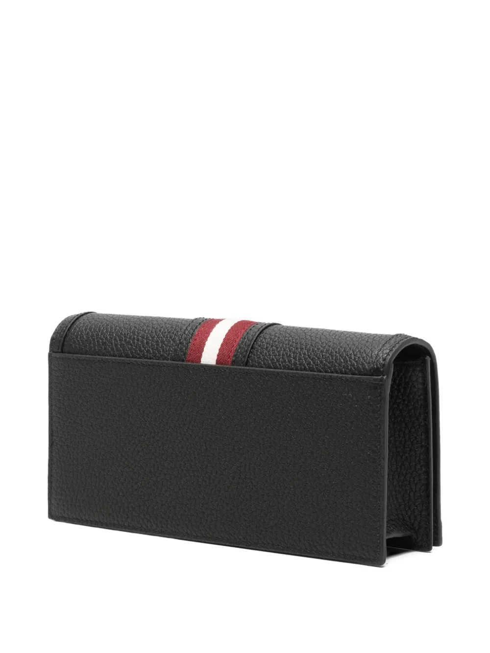Bally Striped Crossbody Bag In Black