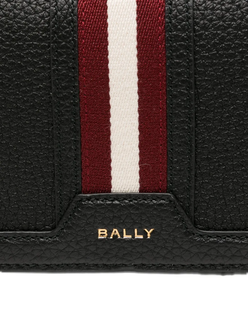Bally Striped Crossbody Bag In Black