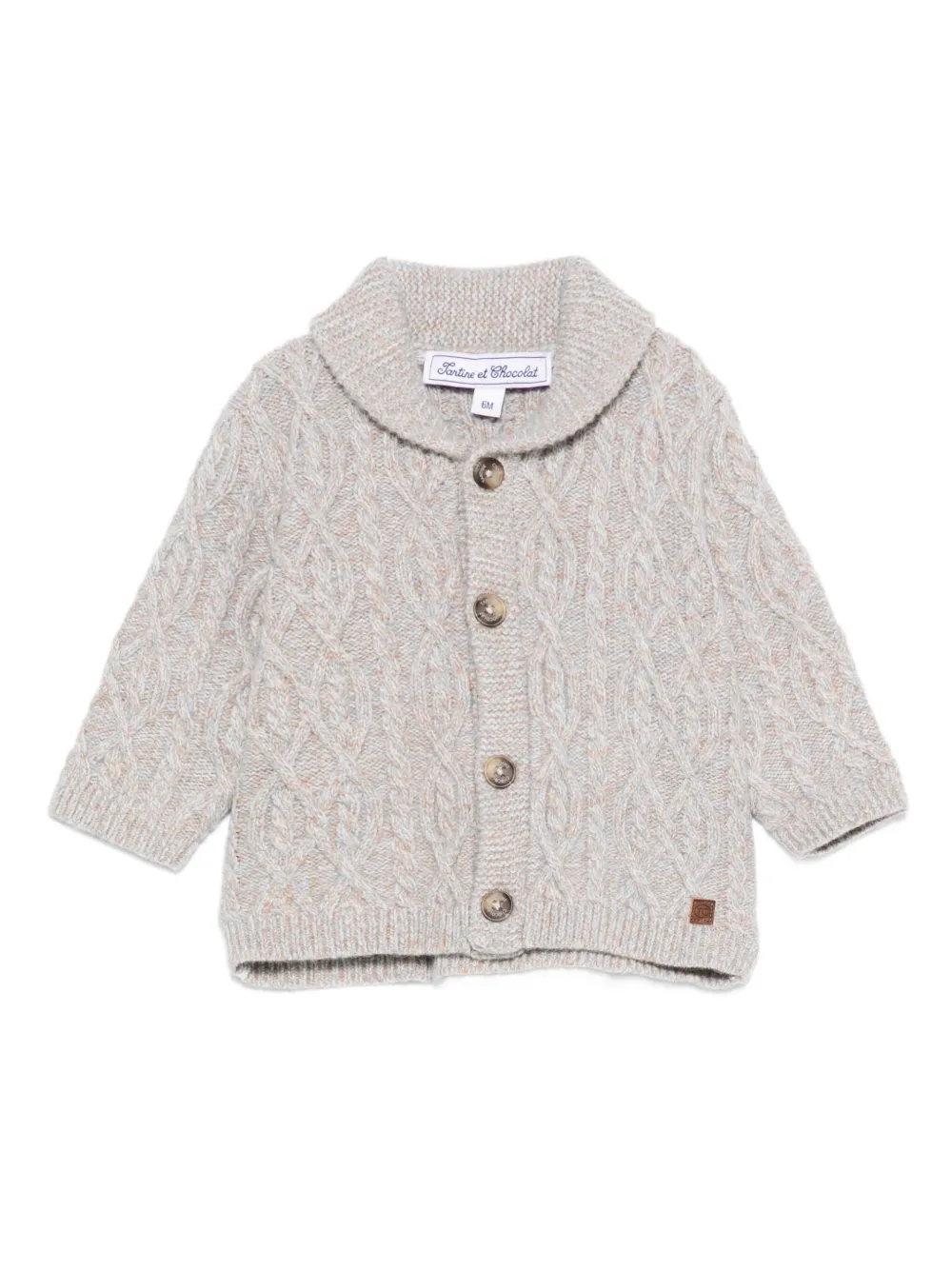 Tartine Et Chocolat cable-knit cardigan | Grey | Image 1