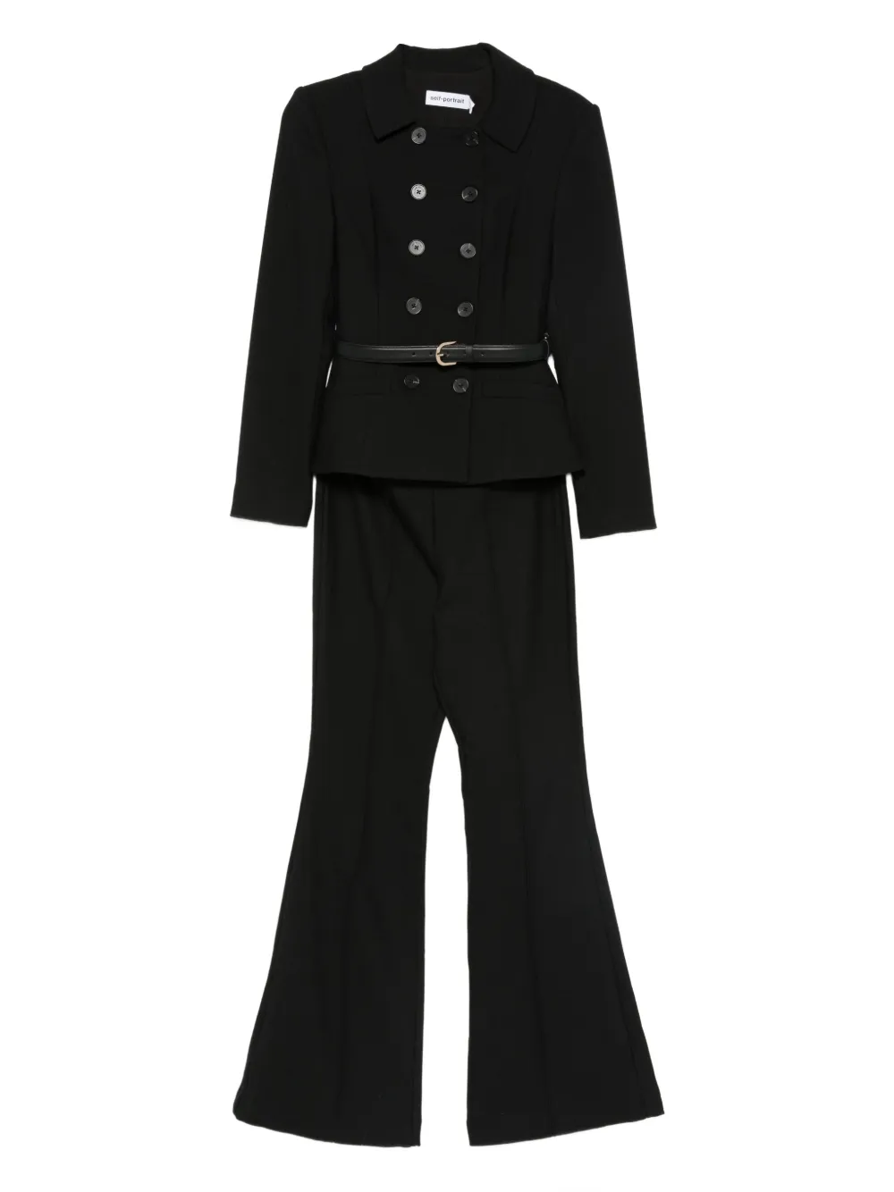 Self-Portrait double-breasted jumpsuit | Black | Image 1