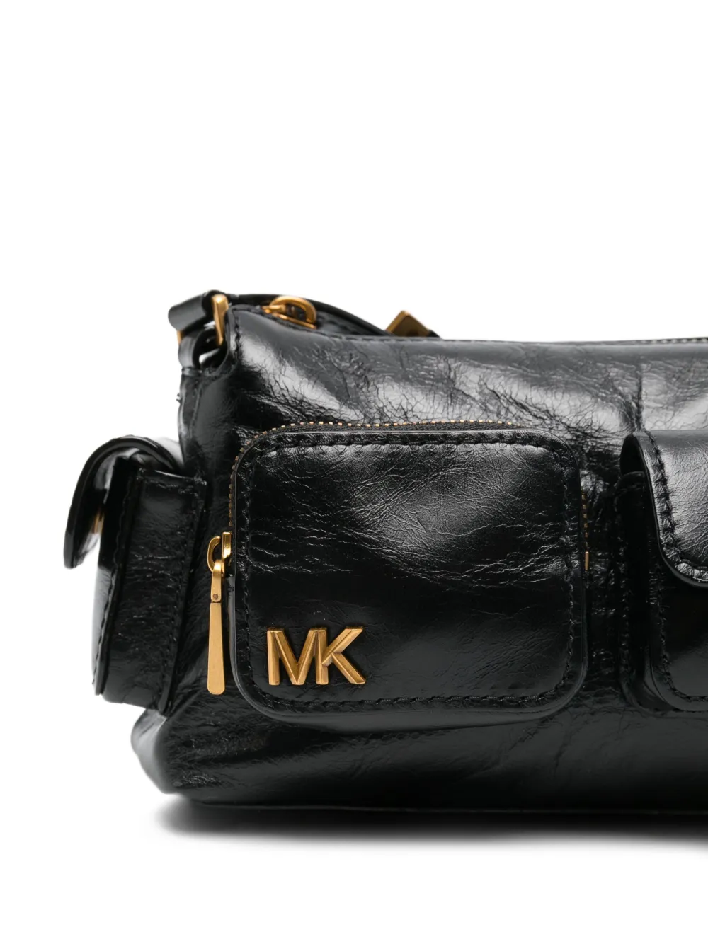 Michael Michael Kors Kleine Dakota leren schoudertas - Zwart