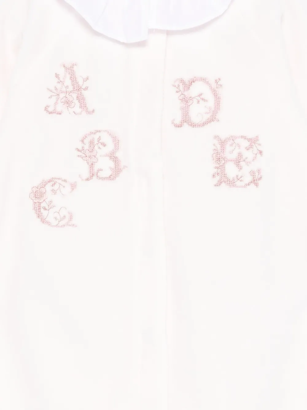 Tartine Et Chocolat Embroidered-letters Romper In White