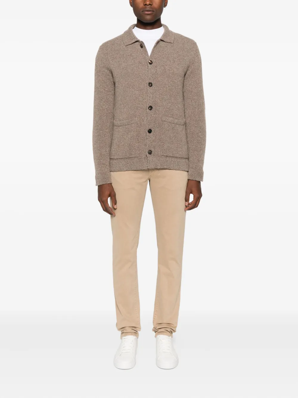 Incotex collared button-fastening cardigan | Cardigans | Image 2