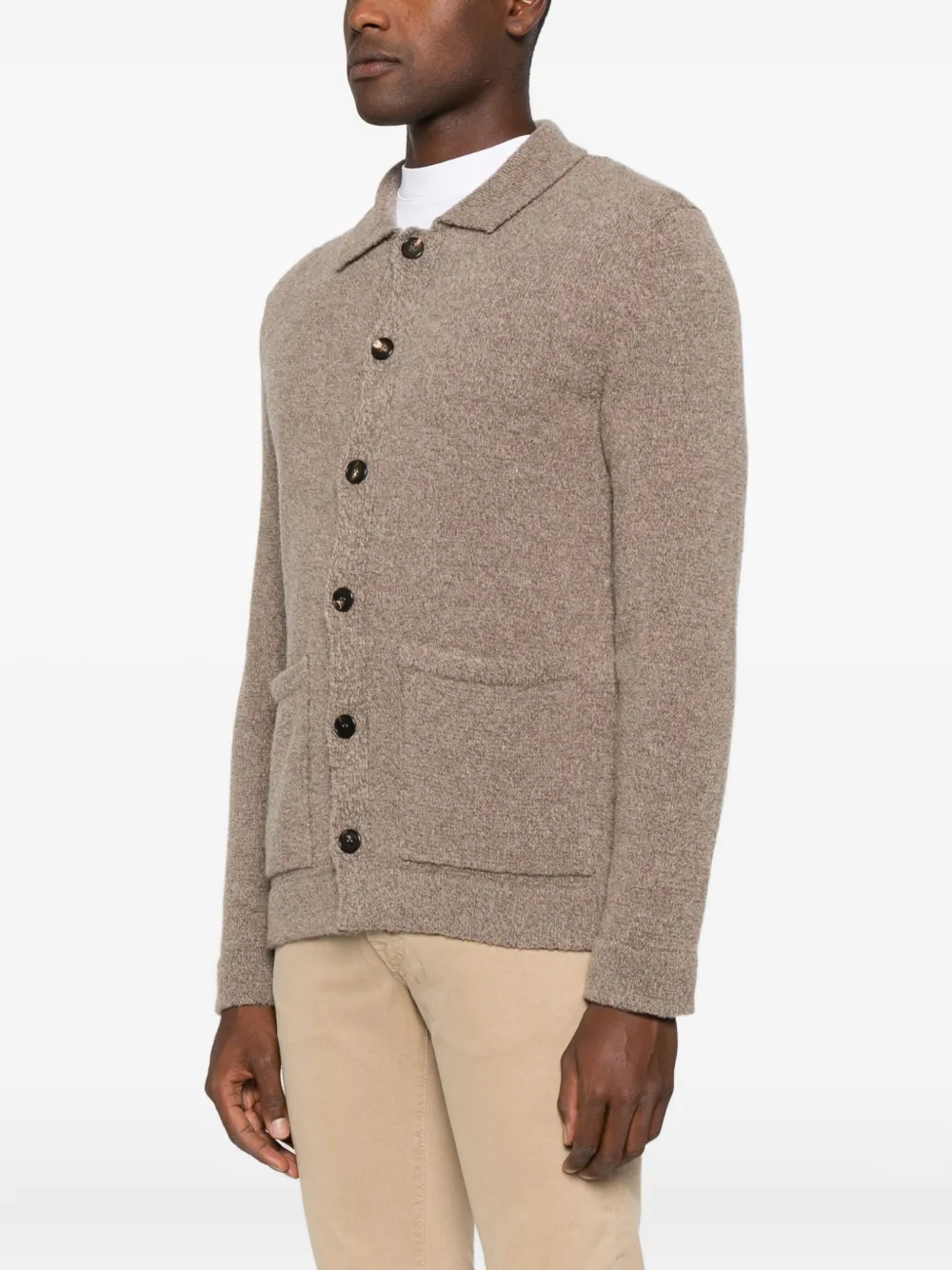 Incotex Cardigan Mit Knopfverschluss In Brown