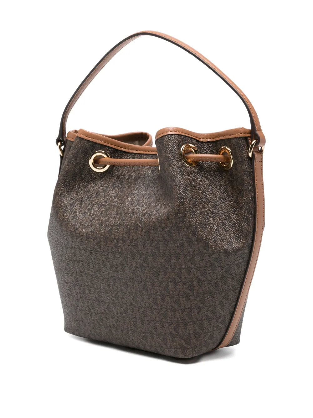 Michael Michael Kors Logo-lettering Satchel Bag In Brown