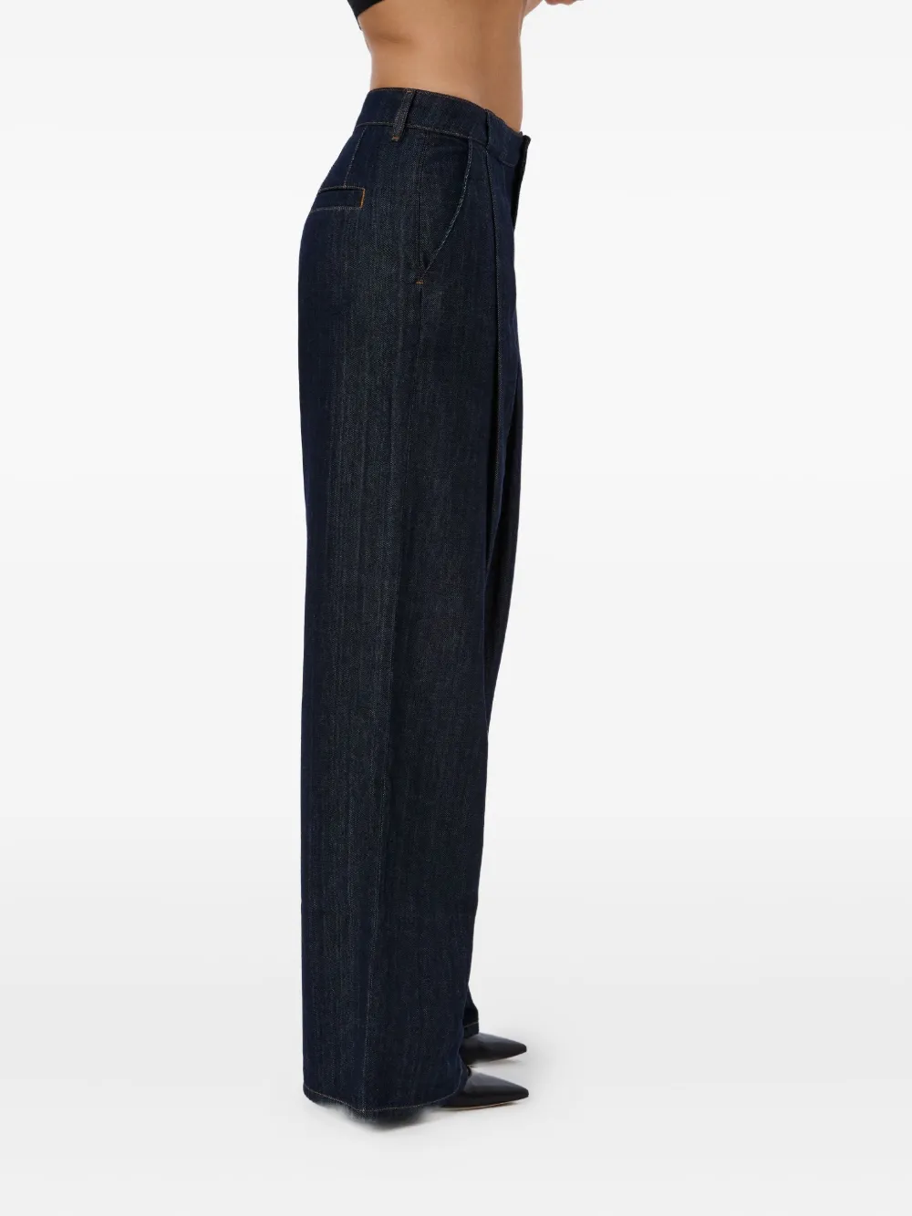  No44 Haru Pleated Jeans - Blue 