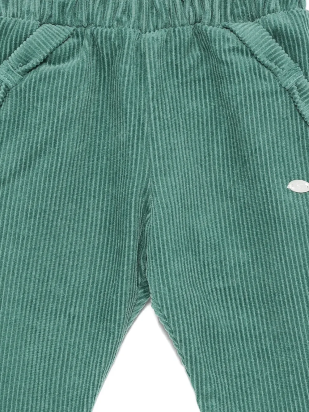 Tartine Et Chocolat Corduroy Pocket Pants In Green