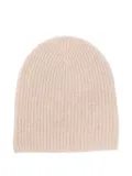 Allude ribbed beanie - Neutrals