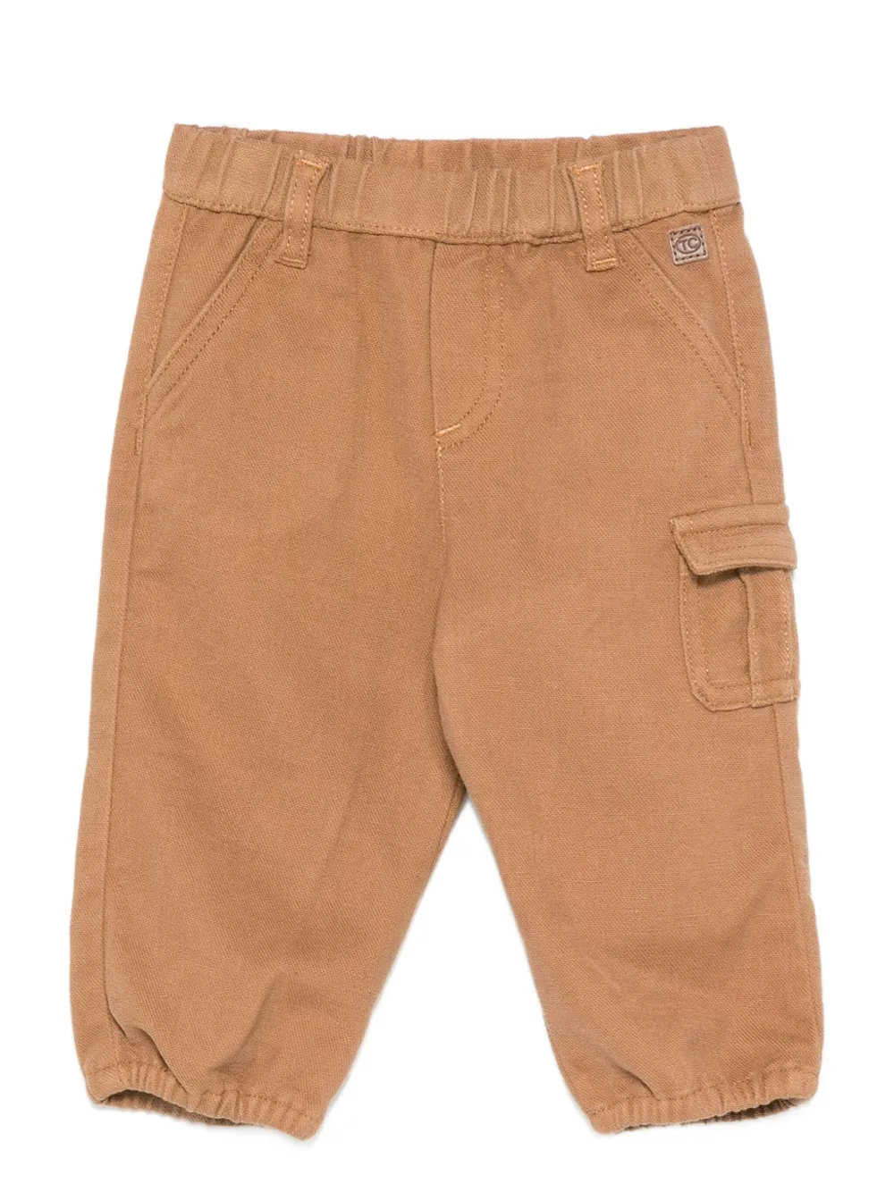 Tartine Et Chocolat Elastic-waist Cargo Pants In Brown