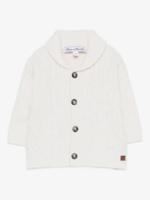 Tartine Et Chocolat cable-knit button cardigan