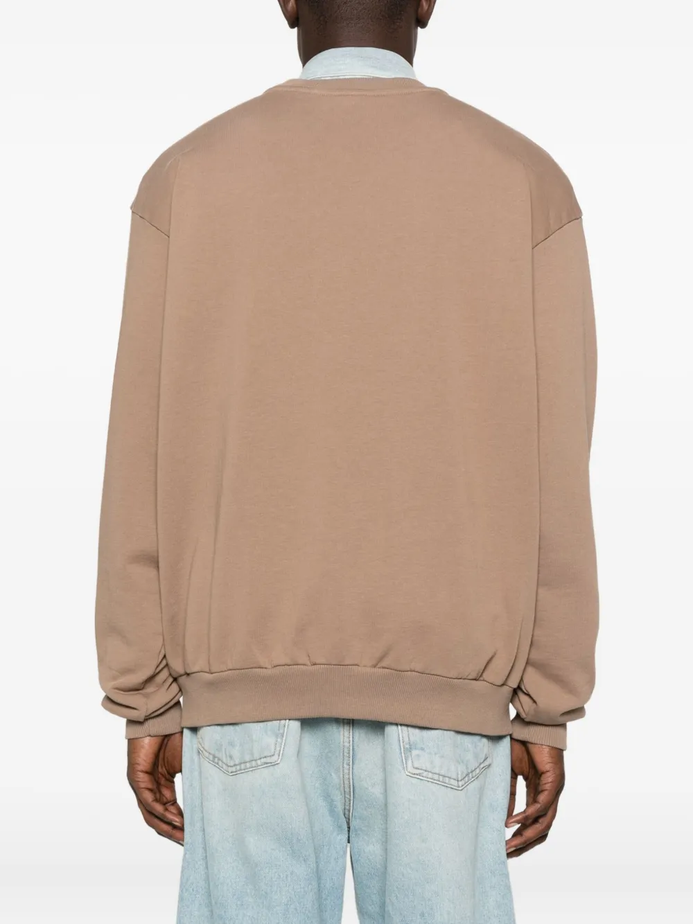 GCDS Sweater met uitgesneden logo Bruin