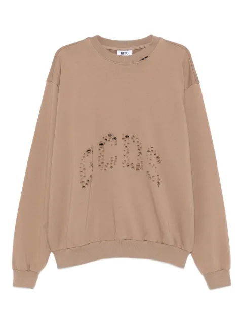 GCDS cut-out logo sweatshirt