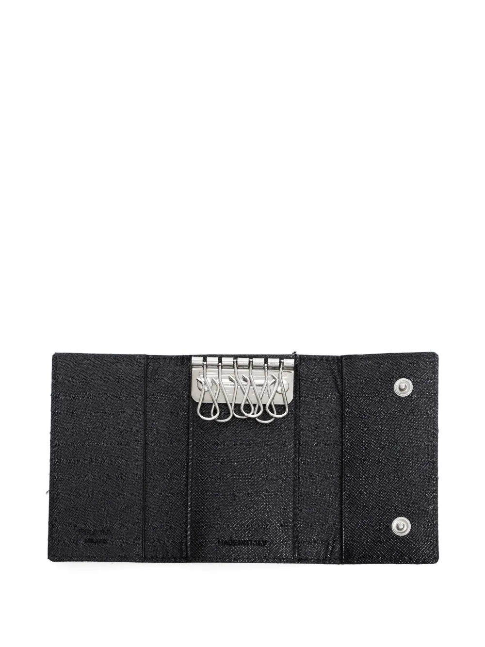 Pre-owned Prada 2000s Nylon Cardcase In Black