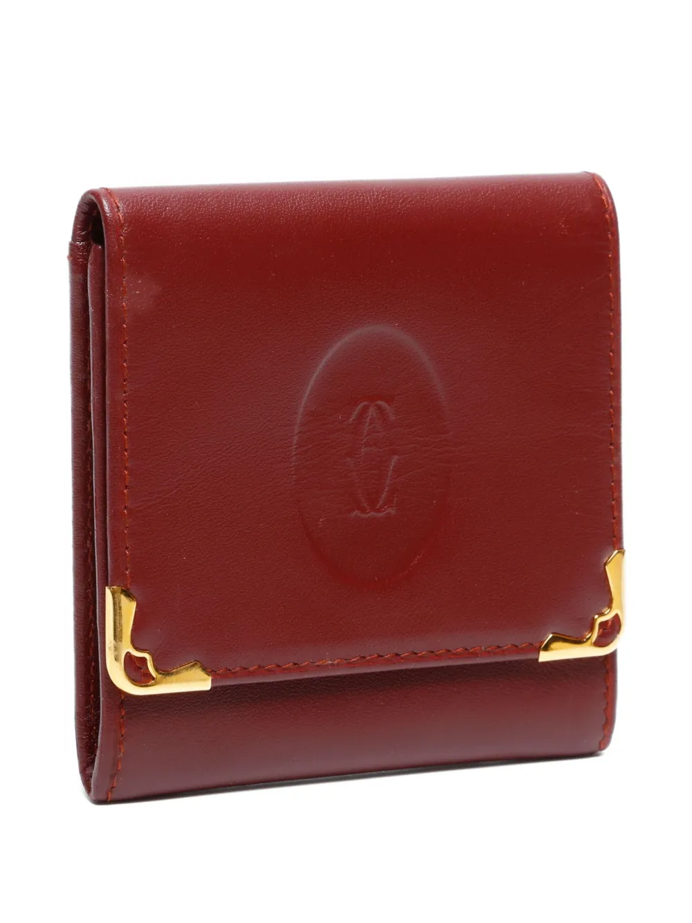 Pre-owned Cartier 1990-2010s Must Du Wallet In Red