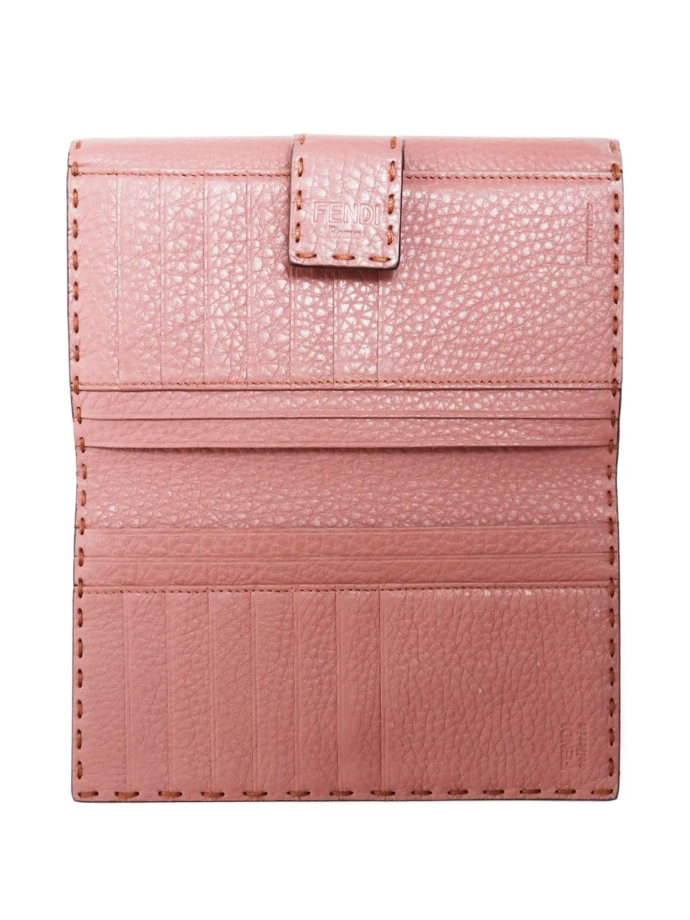 Pre-owned Fendi 2010s Serellia Leather Wallet In Pink