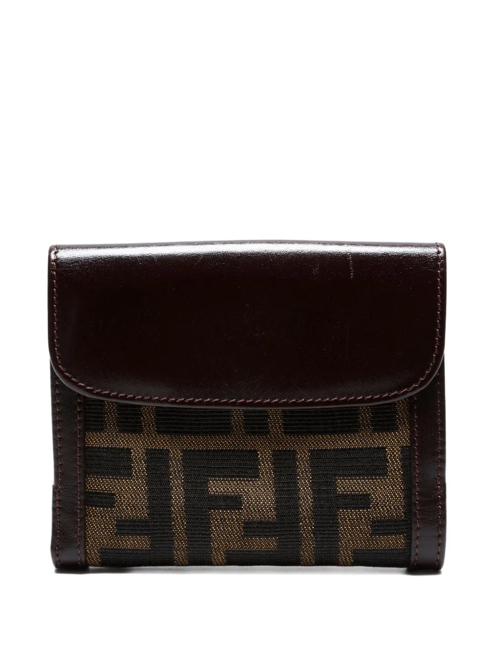 Fendi Pre-Owned 1990-2000s Zucca leather wallet | Brown | Image 1