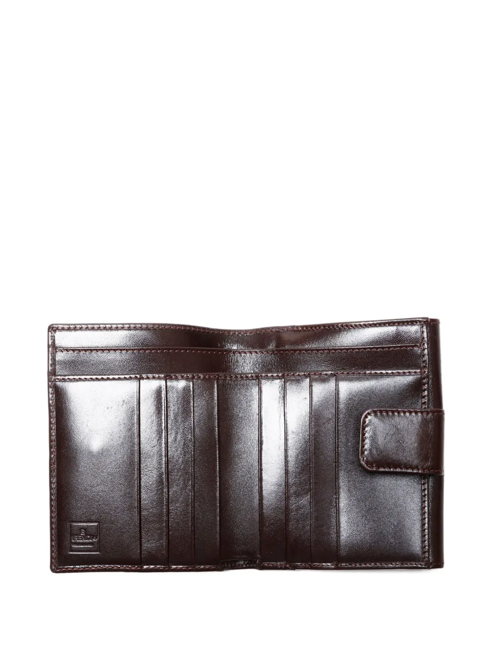 Pre-owned Fendi 1990-2000s Zucca Leather Wallet In Brown