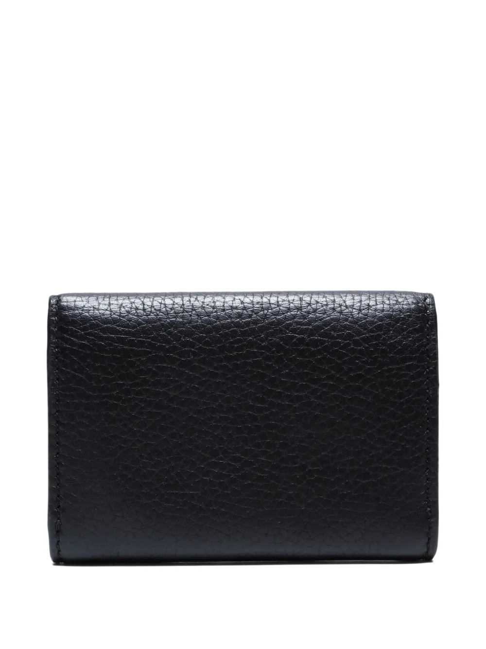 Pre-owned Gucci 2000s Leather Card Case In Black