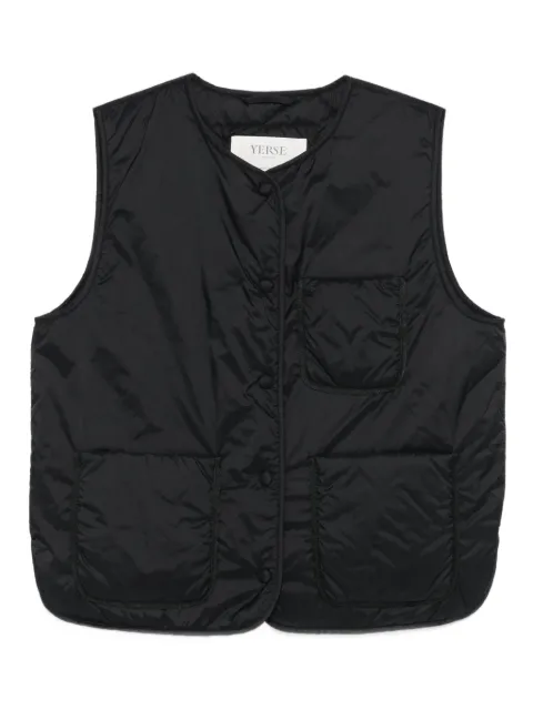 YERSE quilted patch-pocket vest