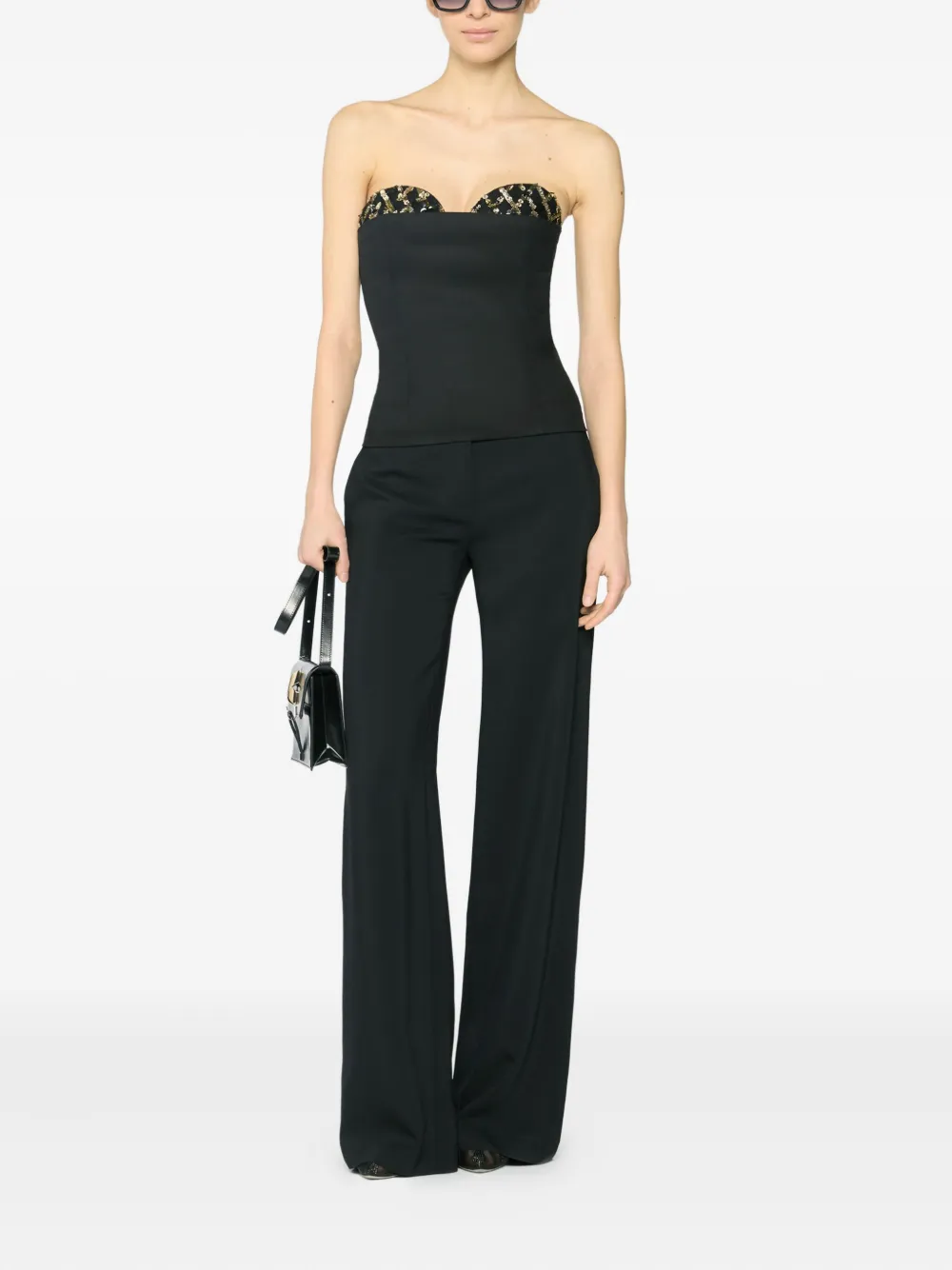 Genny Strapless top - Zwart