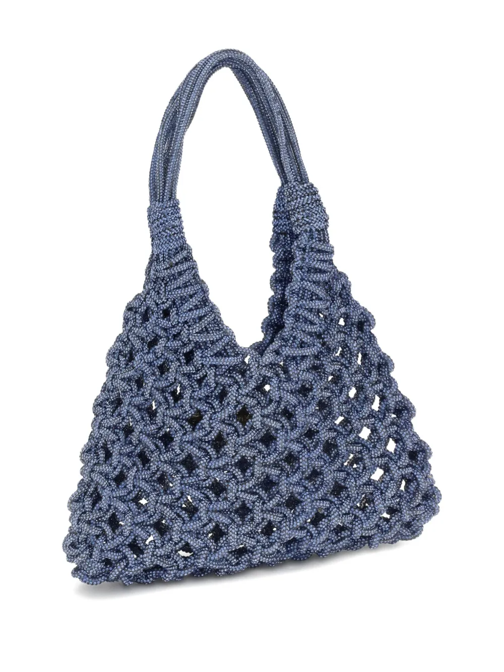 Hibourama crystal-embellished woven shoulder bag | Image 2