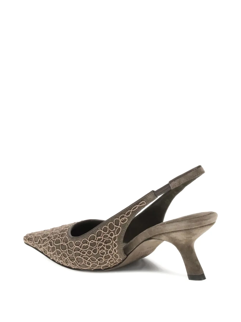 Brunello Cucinelli The City slingback pumps Brown