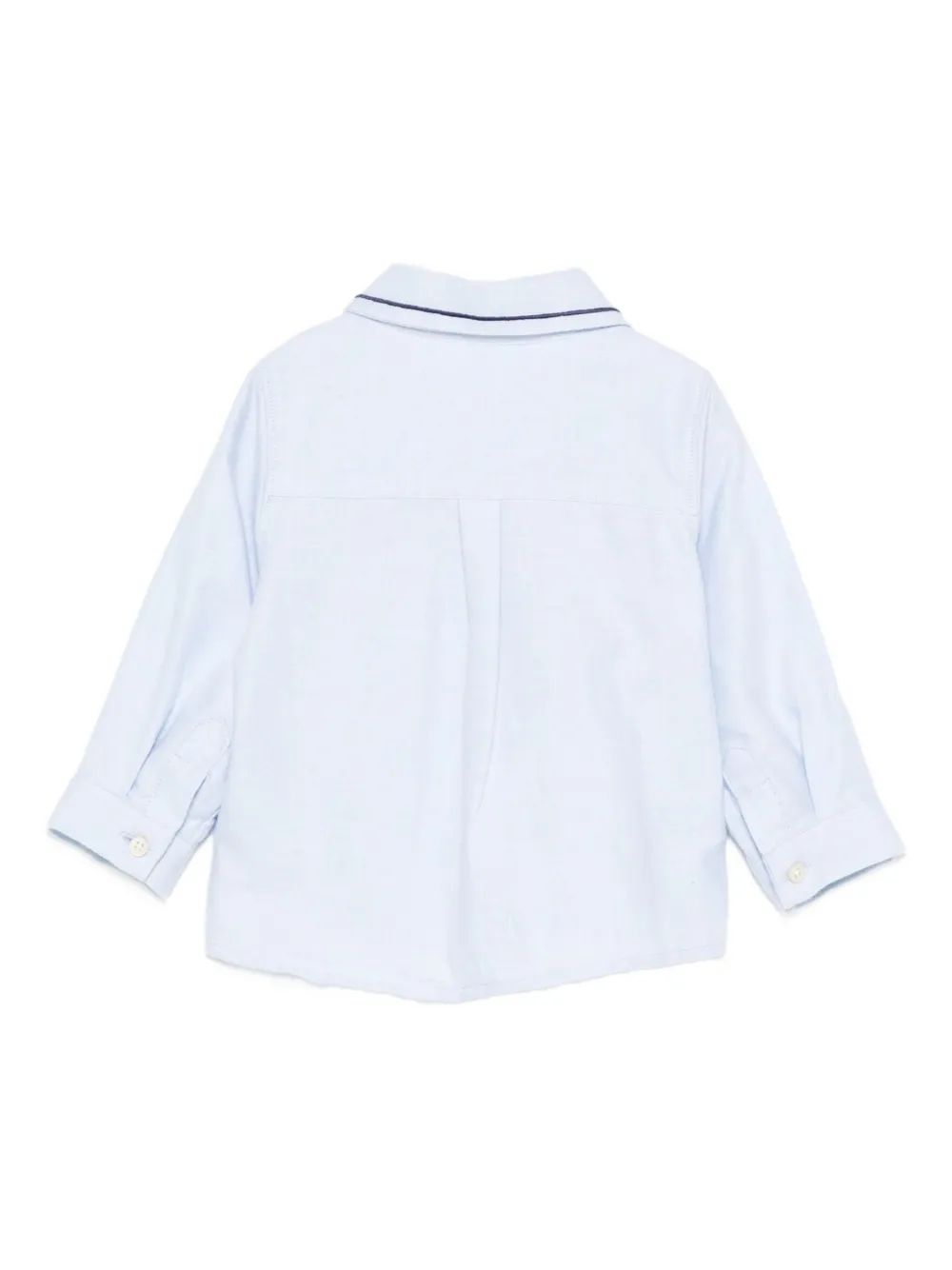 Tartine Et Chocolat Embroidered-collar Shirt In Blue