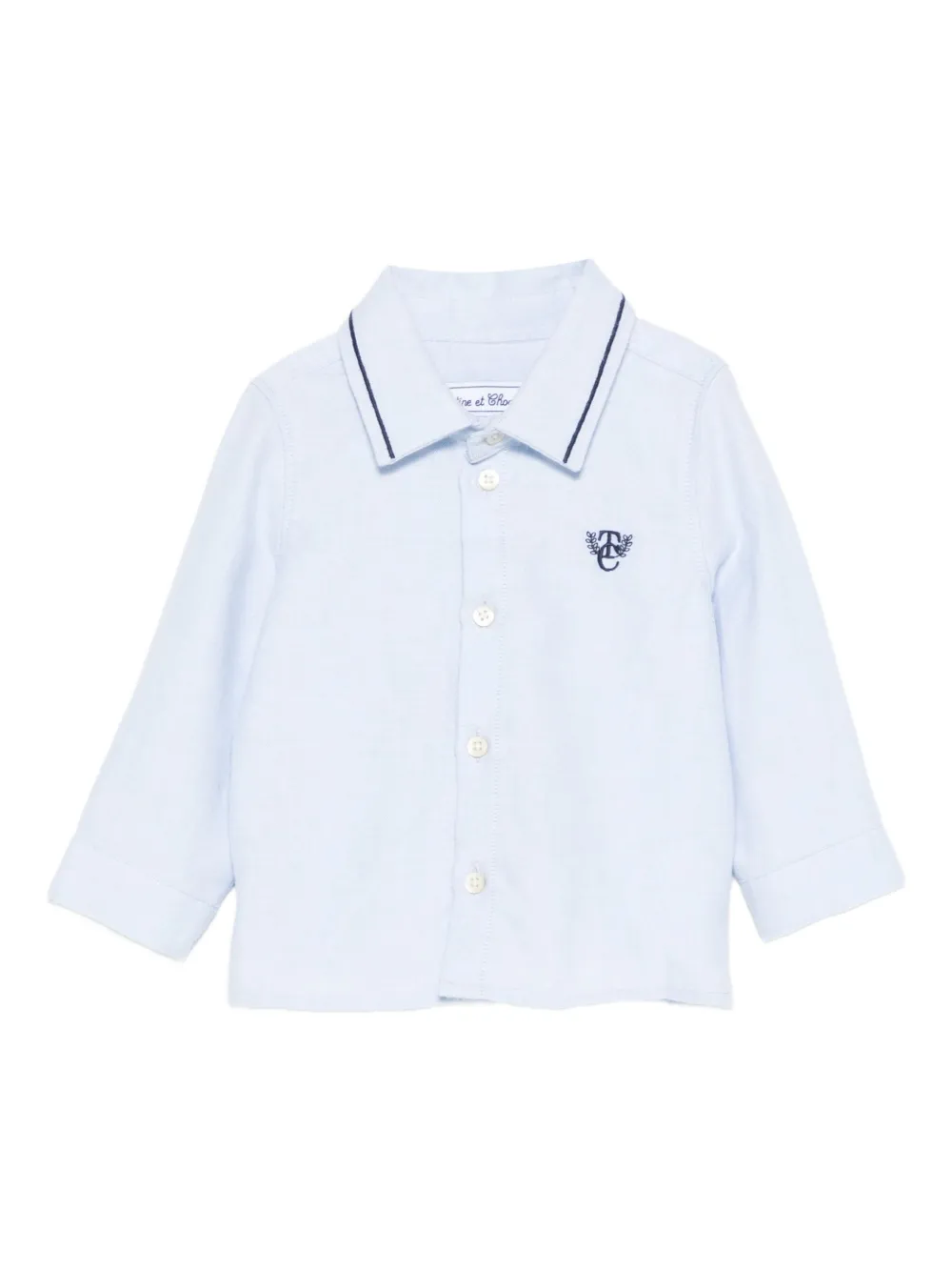 Tartine Et Chocolat embroidered-collar shirt | Blue | Image 1