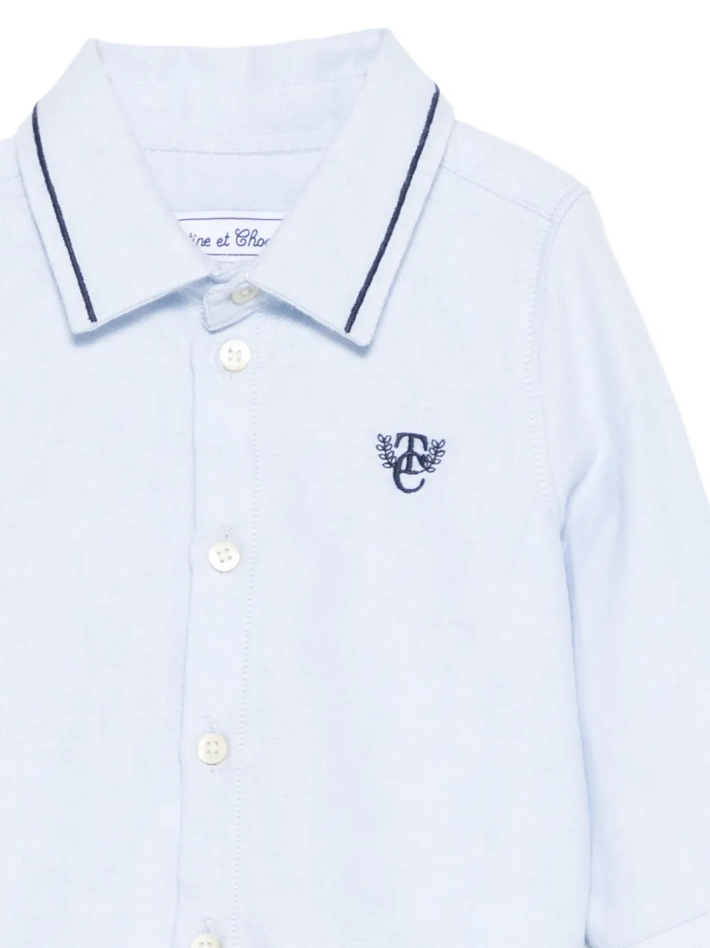 Tartine Et Chocolat Geruit shirt Blauw