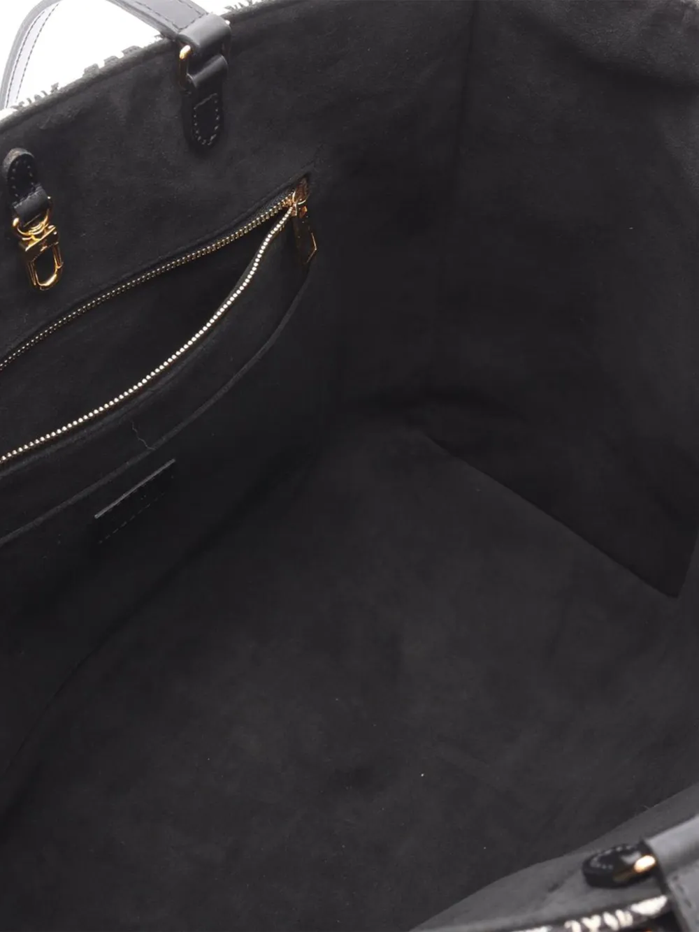 Pre-owned Louis Vuitton 2021-2025 Monogram Since 1854 Onthego Gm Satchel In Black