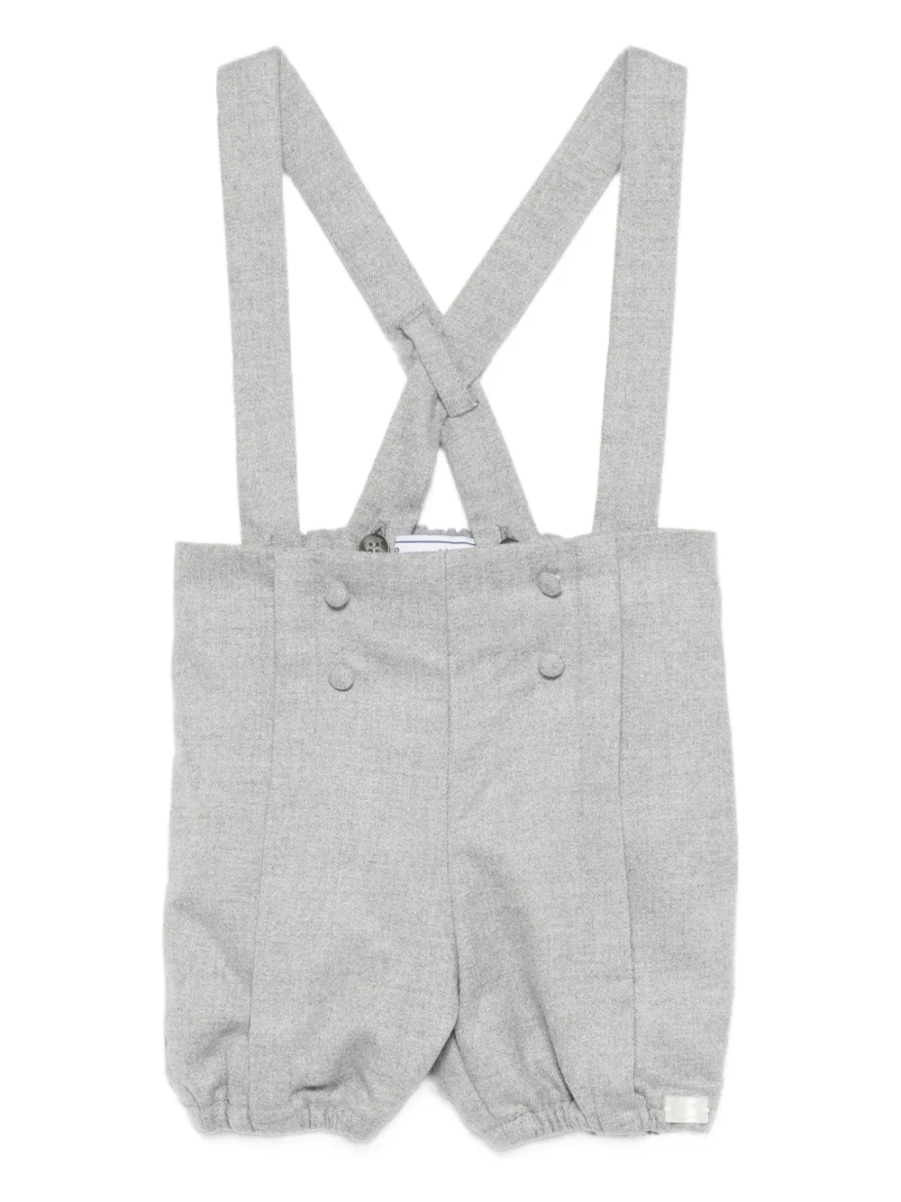 Tartine Et Chocolat suspender buttoned dungarees | Grey | Image 1