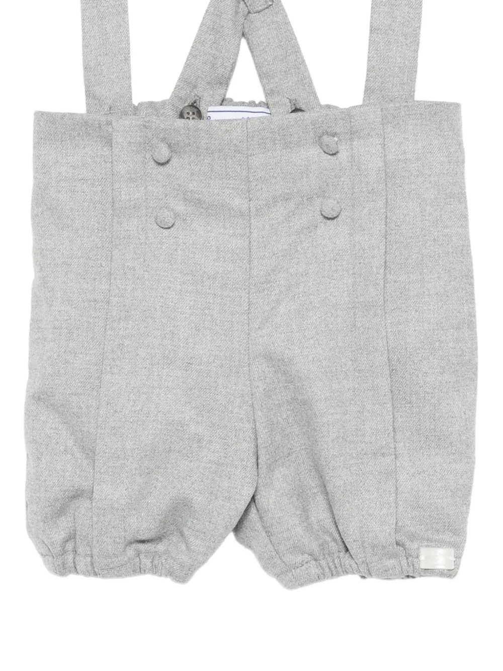 Tartine Et Chocolat Suspender Buttoned Dungarees In Gray