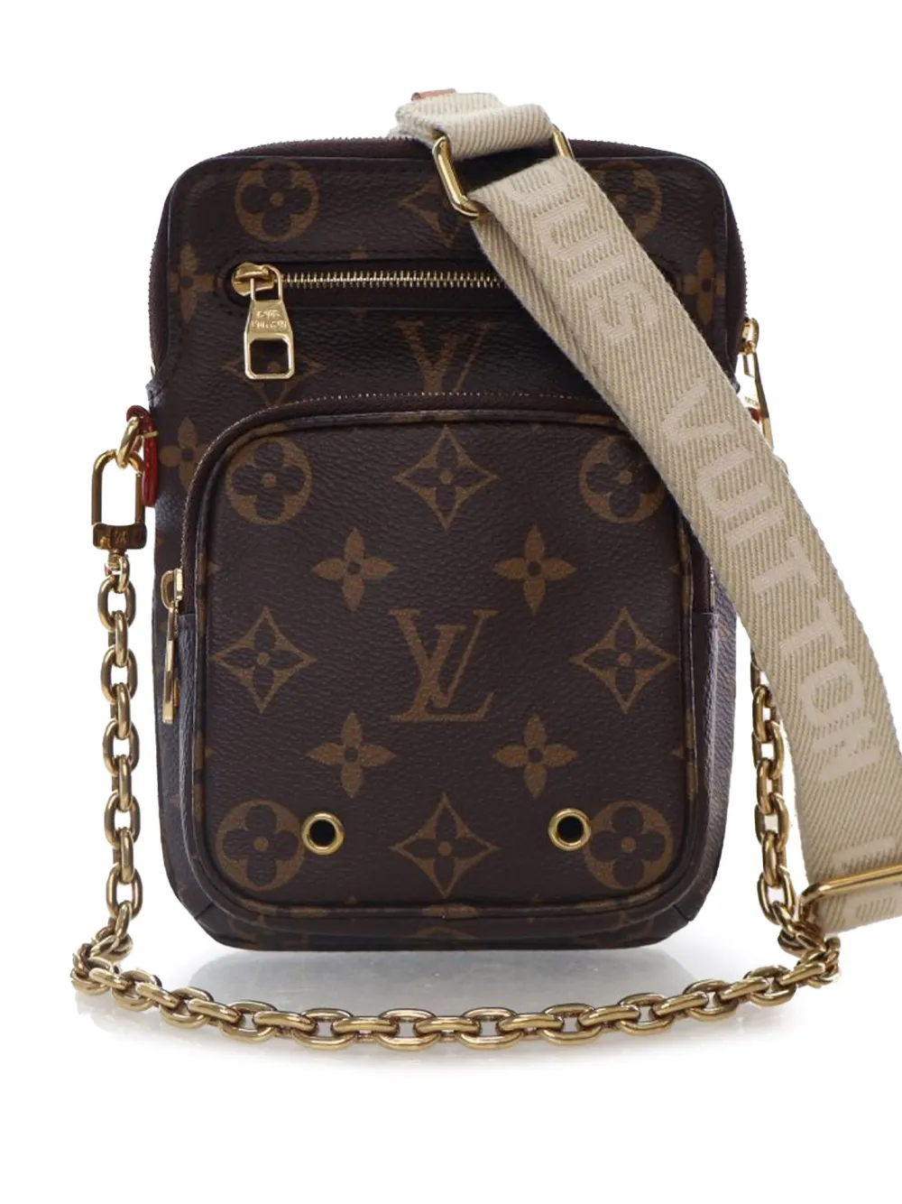 Louis Vuitton Pre-Owned 2021-2025 モノグラム ユーティリティ フォンスリーブ サッチェルバッグ - Louis Vuitton Pre-Owned 2021-2025 モノグラム ユーティリティ フォンスリーブ サッチェルバッグ -