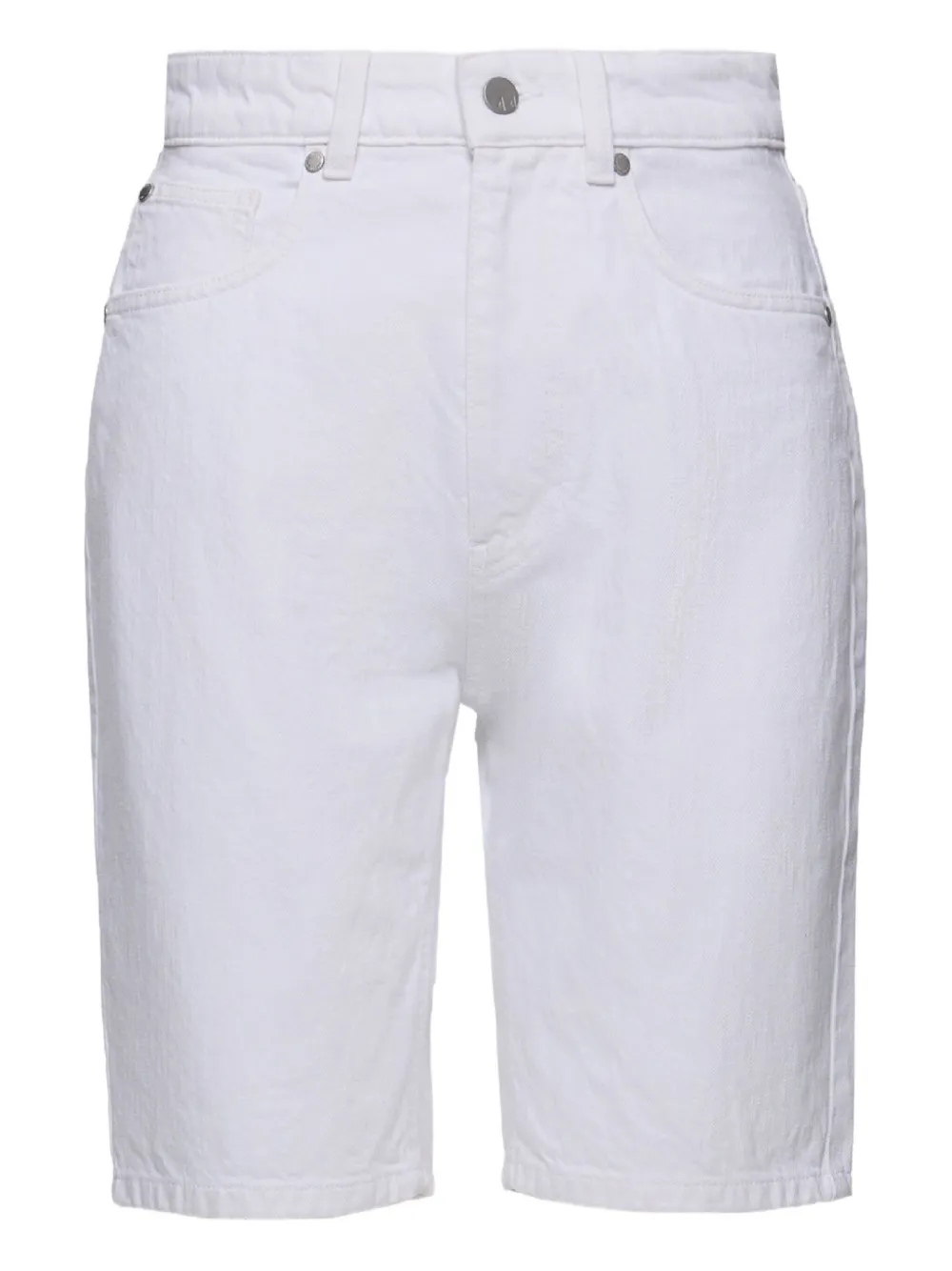 No44 logo-patch shorts - Bianco