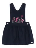 Tartine Et Chocolat embroidered cross-back-straps dress - Blue