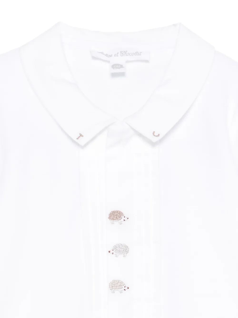 Tartine Et Chocolat Hedgehog-button Pajama In White