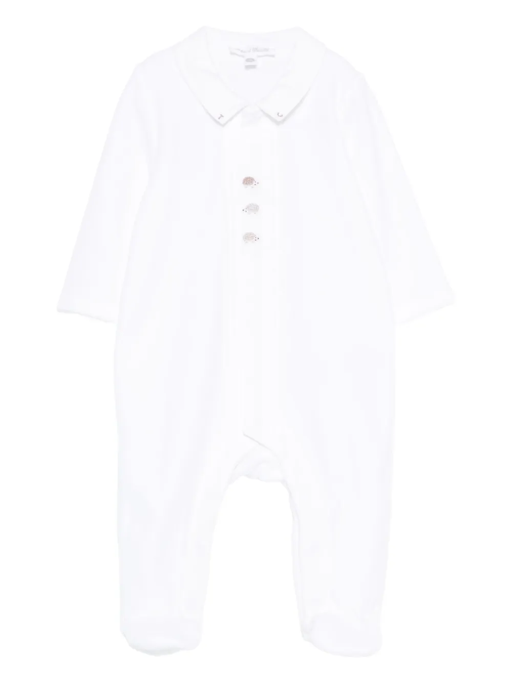 Tartine Et Chocolat hedgehog-button pajama | White | Image 1