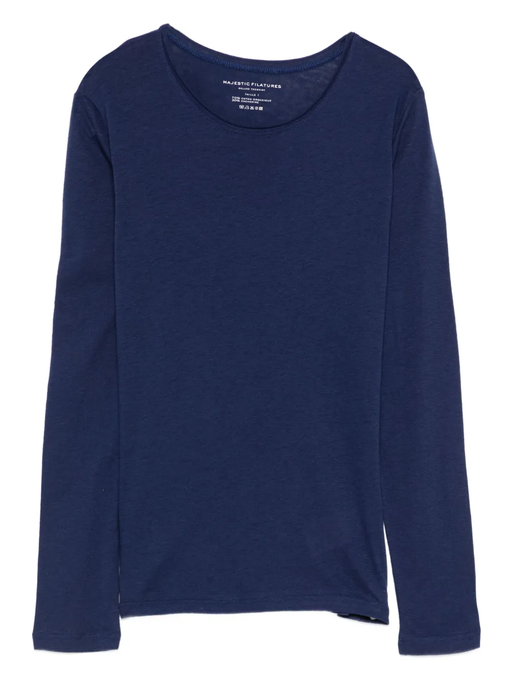 Majestic Filatures long-sleeved round-neck T-shirt | Blue | Image 1