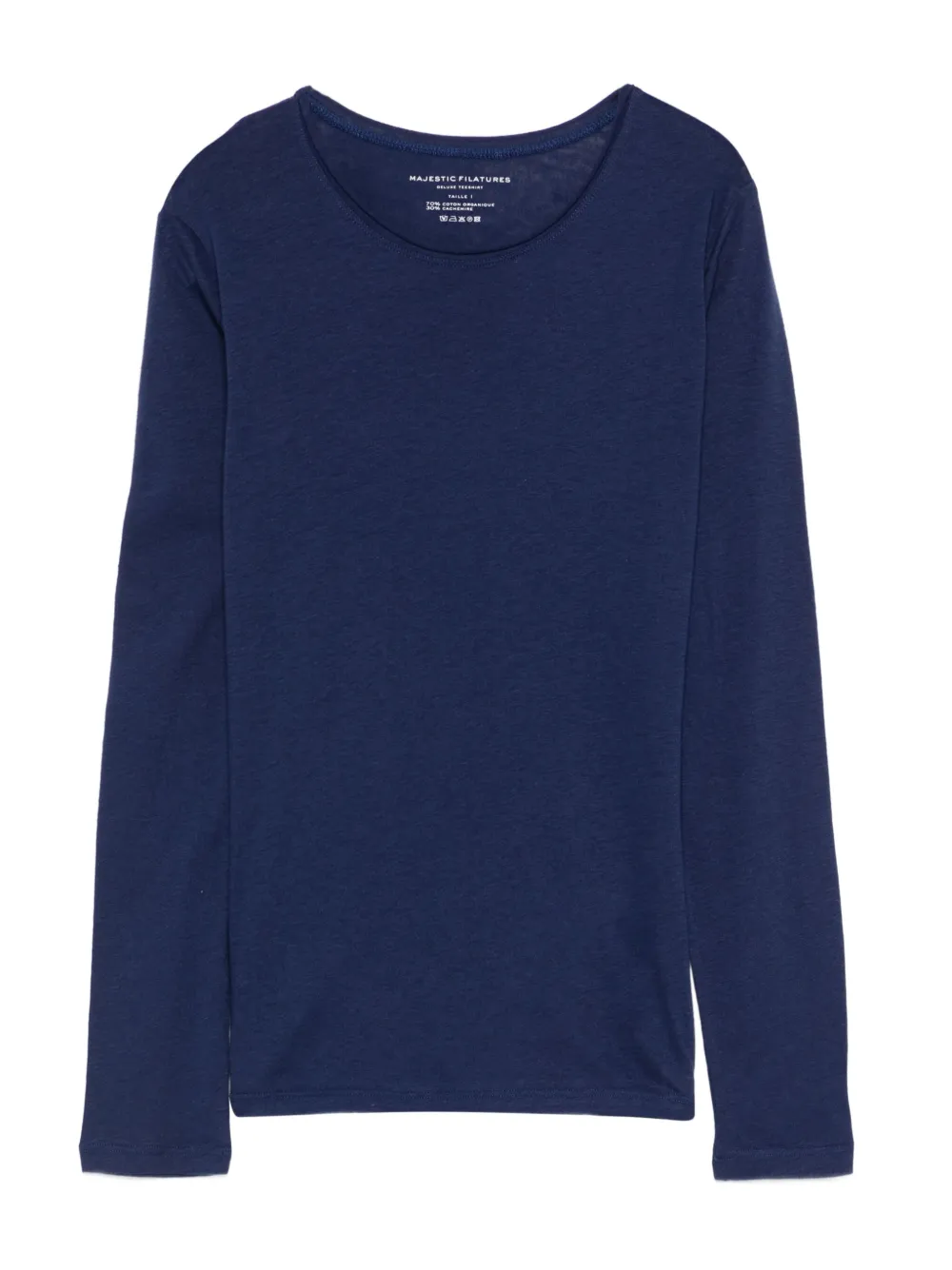 Majestic Filatures T-shirt met ronde hals Blauw