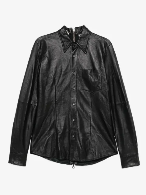 A.N.G.E.L.O. Vintage Cult 1990s button-up leather shirt