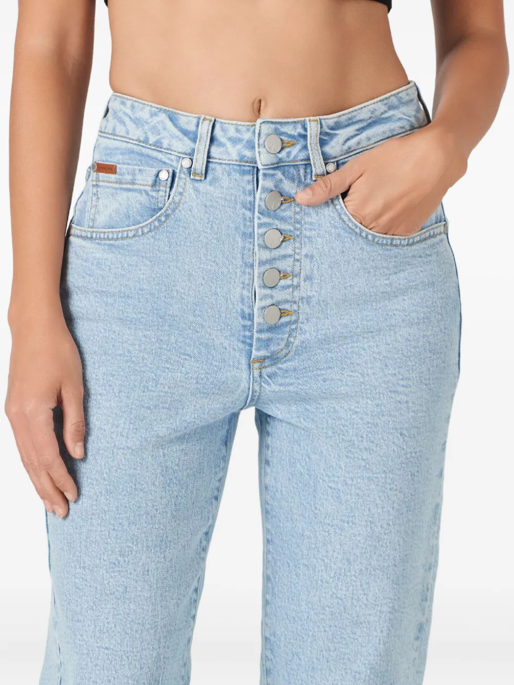 No44 Button-fly Jeans In Blue