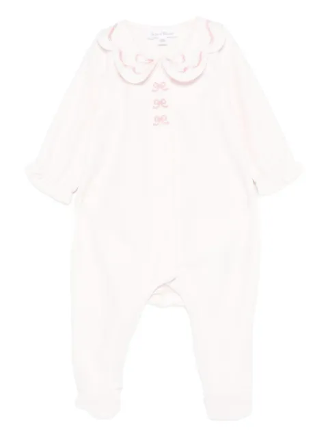 Tartine Et Chocolat barboteuse à nœud brodé