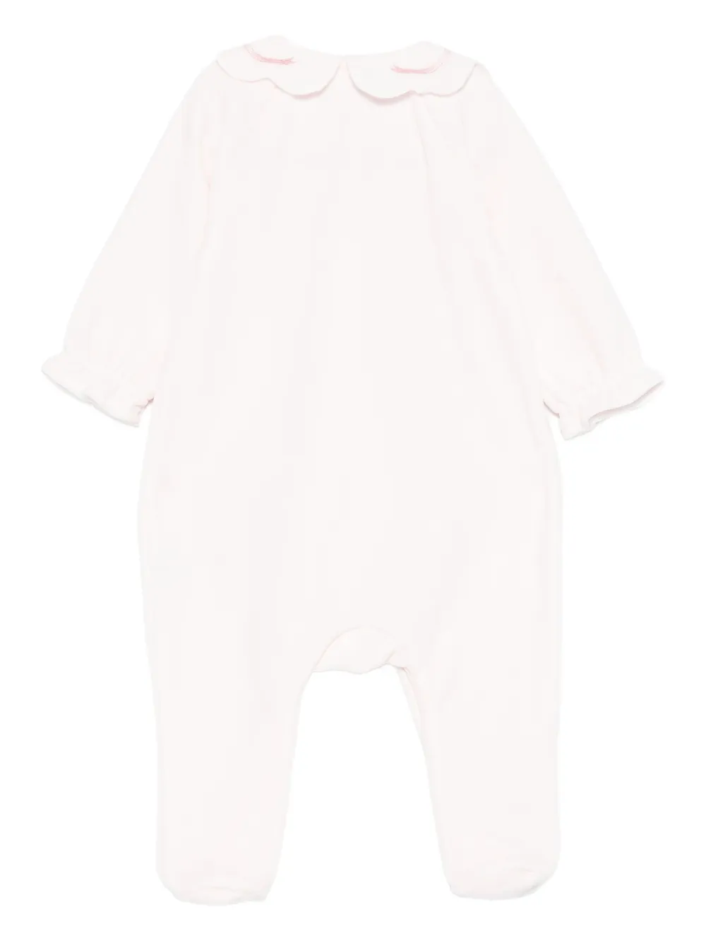Tartine Et Chocolat Embroidered-bow Romper In Neutral