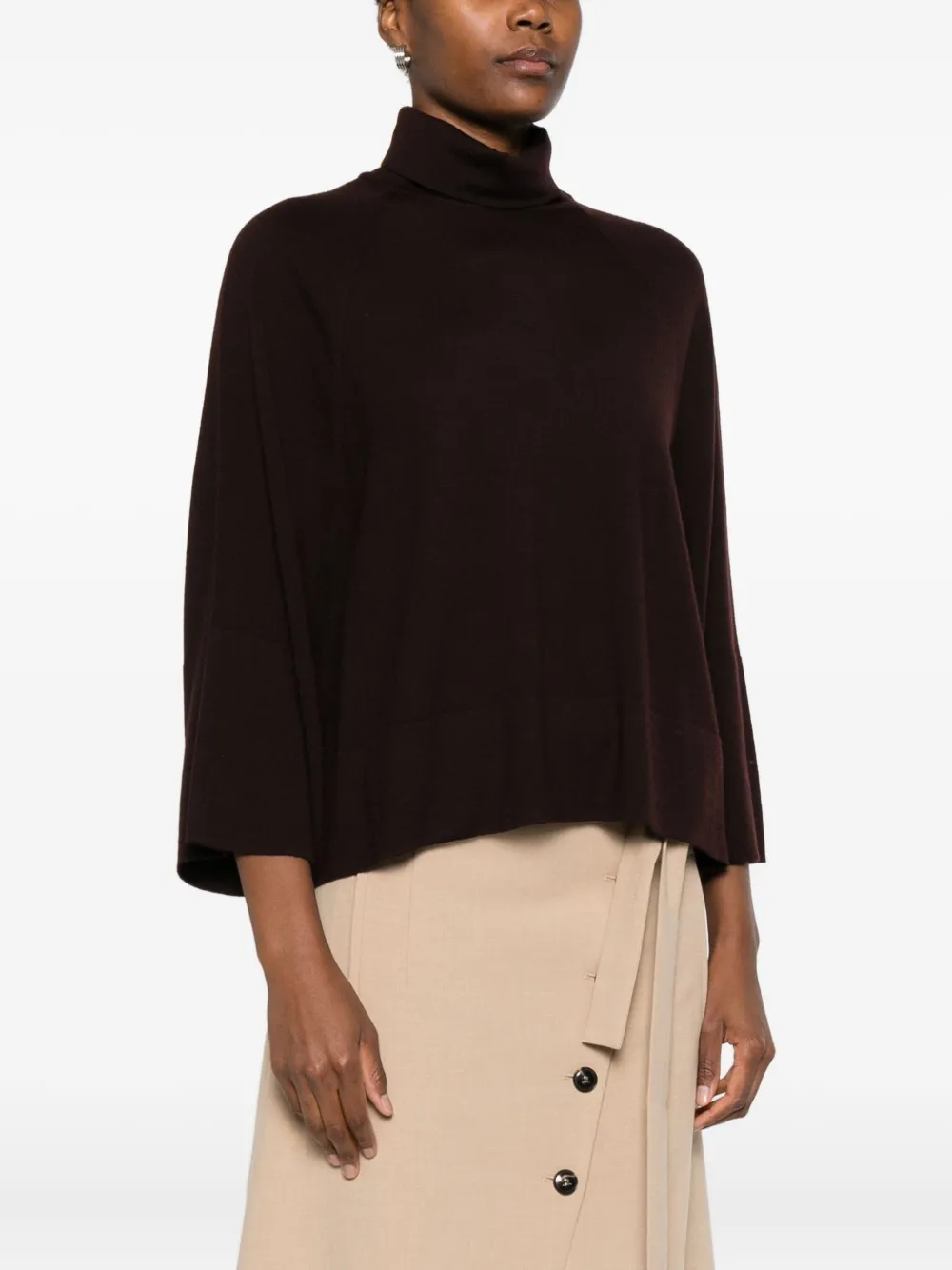  Psophia Fine-knit Jumper - Brown 