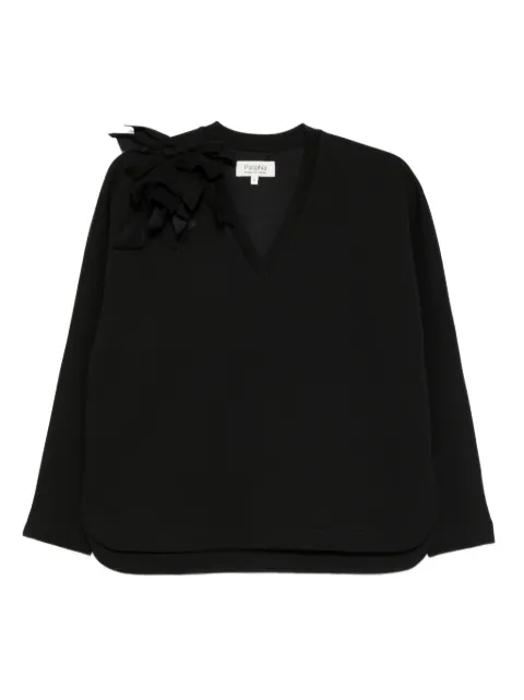 PSOPHIA bow-appliqué blouse