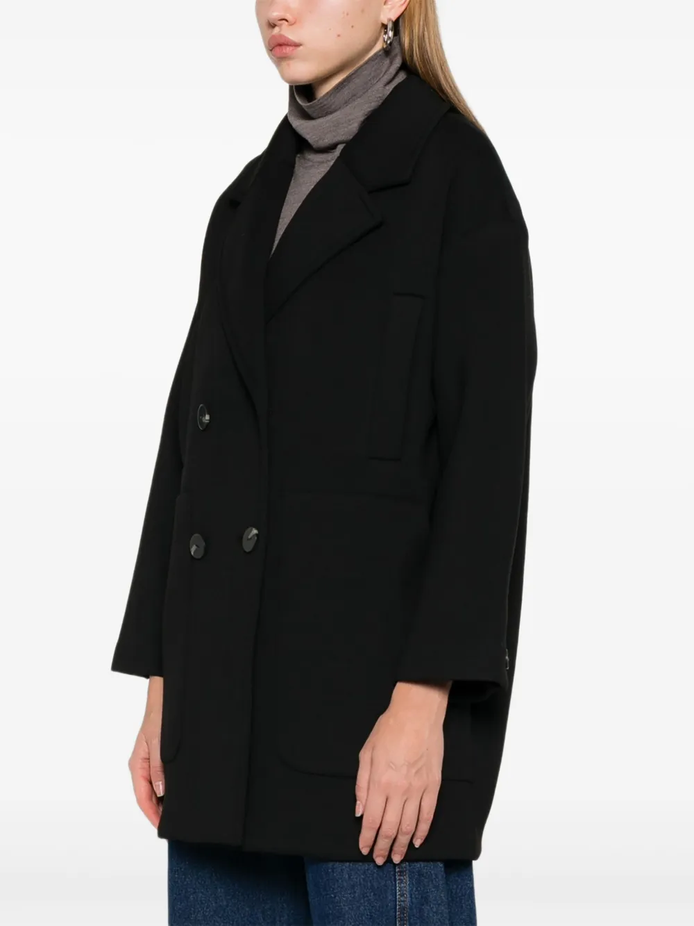 PSOPHIA Jack met dubbele rij knopen Zwart