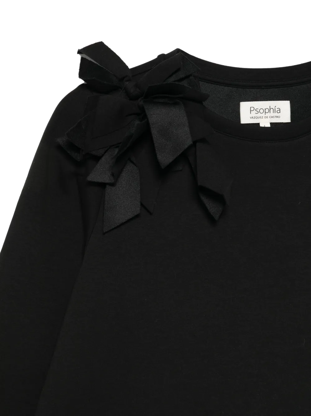  Psophia Bow-detail Blouse - Black 