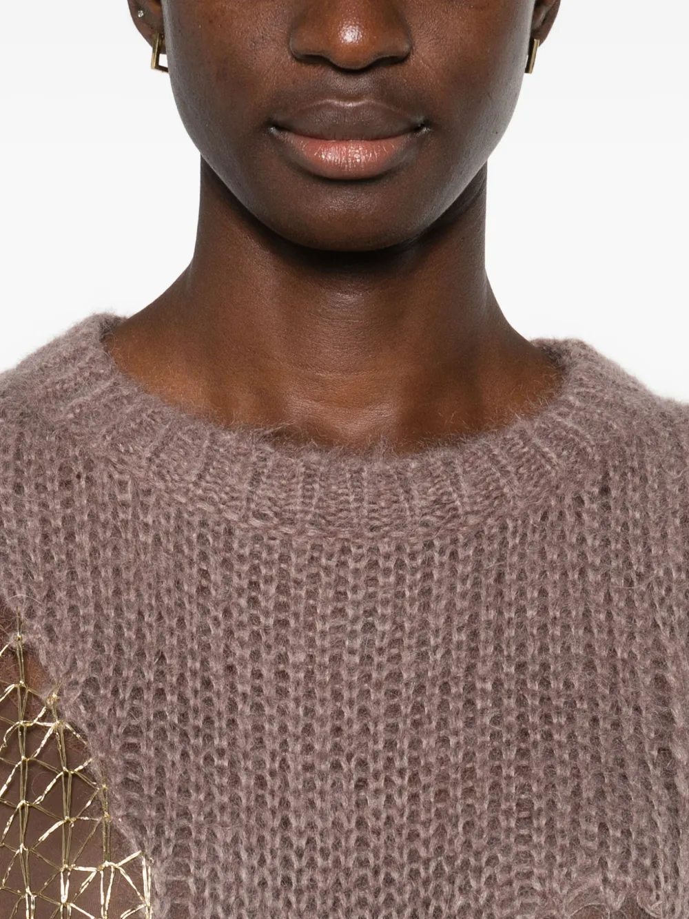 Fabiana Filippi Gerafelde trui Bruin