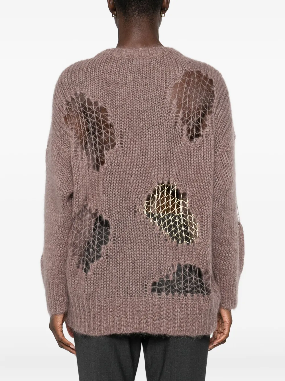 Fabiana Filippi Gerafelde trui Bruin