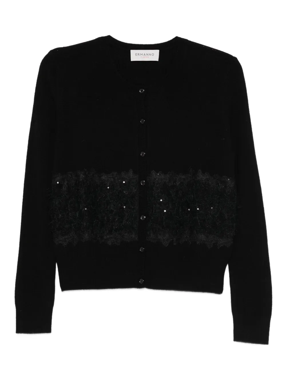 ERMANNO FIRENZE  sequin embellished cardigan | Black | Image 1